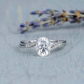 1.50 CT twist Style Moissanite Engagement Ring