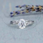 1.50 CT twist Style Moissanite Engagement Ring