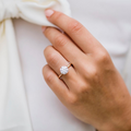 1.10 - 3.10 CT Round Cut Moissanite Solitaire Engagement Ring