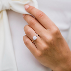 1.10 - 3.10 CT Round Cut Moissanite Solitaire Engagement Ring