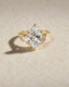 2.0 -4.0 CT Marquise Cut Lab Grown Diamond Three Stone Engagement Ring