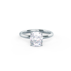 2.75 CT Cushion Cut Moissanite Solitaire Engagement Ring