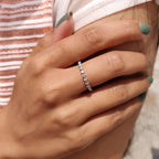 3/4 Eternity Band In Round Cut