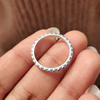 Round Cut Diamond White Gold Eternity Band