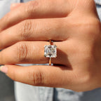 Solitaire Asscher Cut Engagement Ring