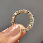 Full Eternity Round Cut Shared Prong Wedding Band
