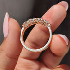 Five Stone Oval Diamond Wedding Band