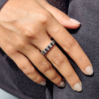 Black and White Wedding Band