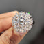 Round Old European Cut Ring With Cluster Halo Style