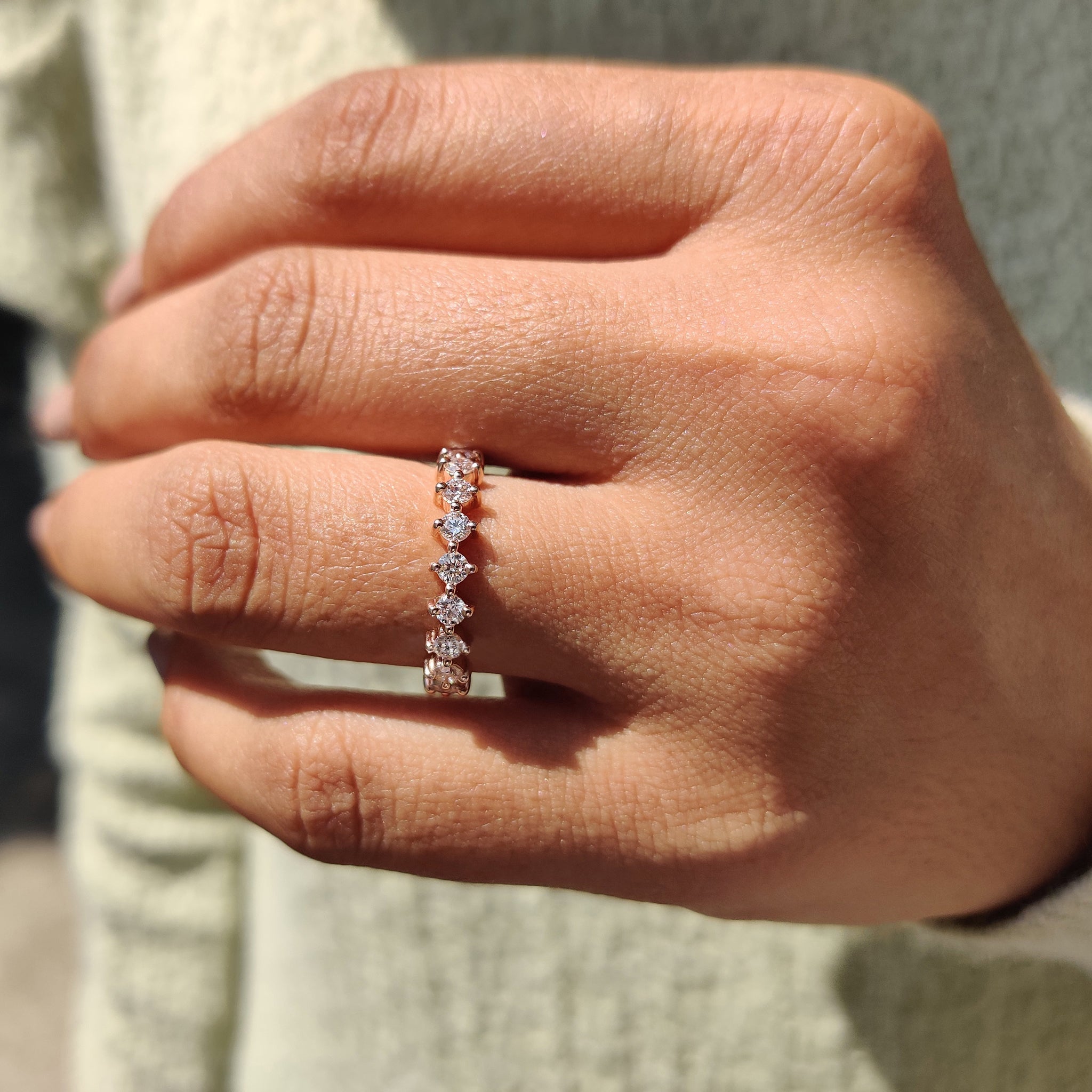 Round Diamond Band - White Gold Hauptbild