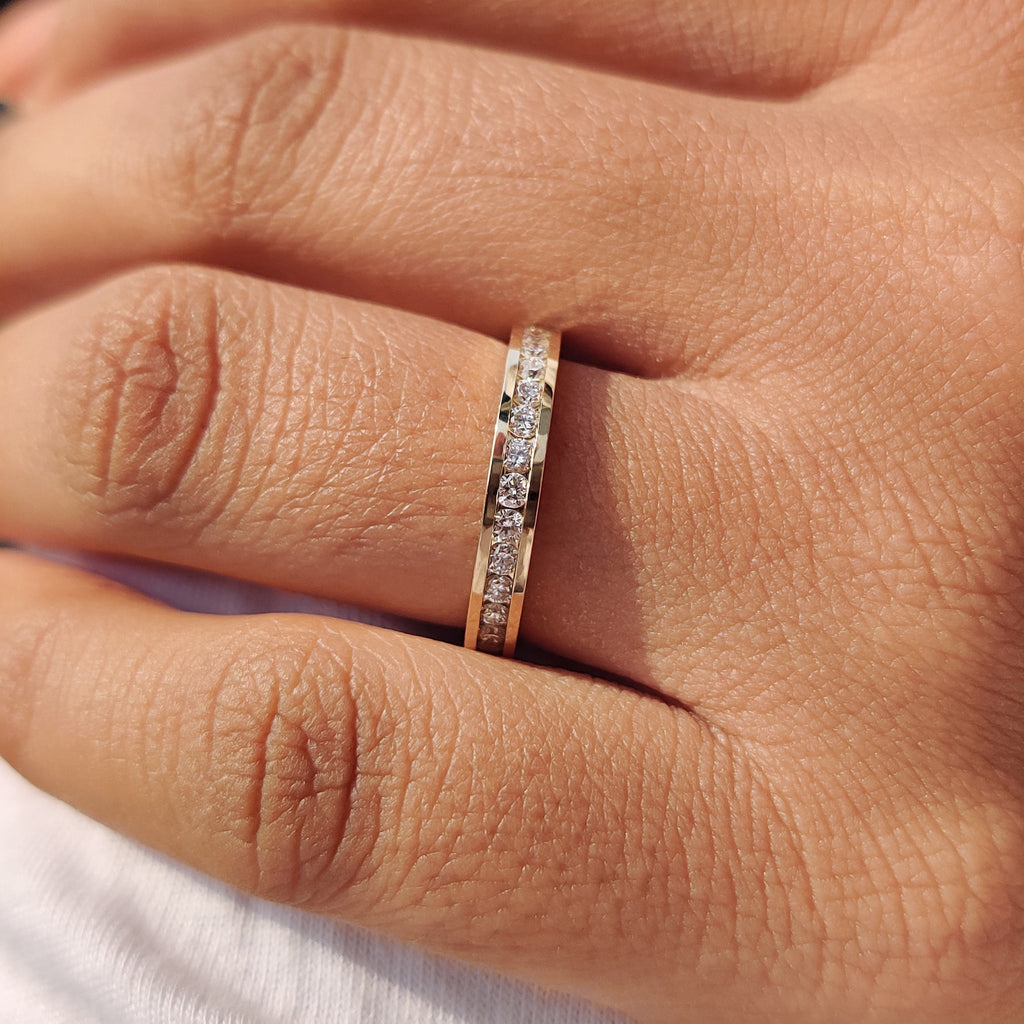 Channel Set Diamond Band – Eternity Style