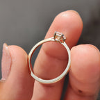 Radiant Cut Gold Engagement Ring in Solitaire Style