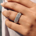 Old European Cut Multi Row Anniversary Band