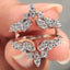 Round Cut Wrap Guard Ring Enhancer Wedding Band