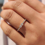 Yellow Gold Eternity Band With Round Diamond