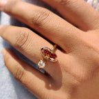 Moval And Round Cut Toi Et Moi Ring