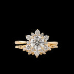 1ct Round Lab Grown Diamond Halo Engagement Ring  IGI certified diamond DisneyValley