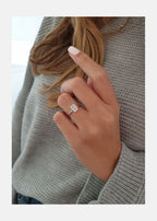 1.0 CT Radiant Cut Moissanite Solitaire Style Engagement Ring