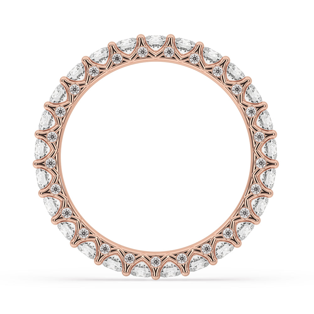 Eternity Wedding Band – Elegant Lab Grown Diamond Glow Imagen secundaria del producto