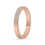 Round Diamond Eternity Band with Two Rows