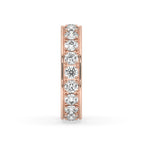 Channel Set Wedding Band with Round Diamond