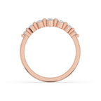 Rose Gold Wedding Band – Round Diamond