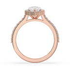Pear Shaped Engagement Ring In Elegant Prong Setting