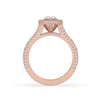 Pear Halo Engagement Ring