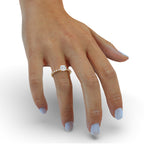 Cushion Diamond Engagement Ring with Pave Setting