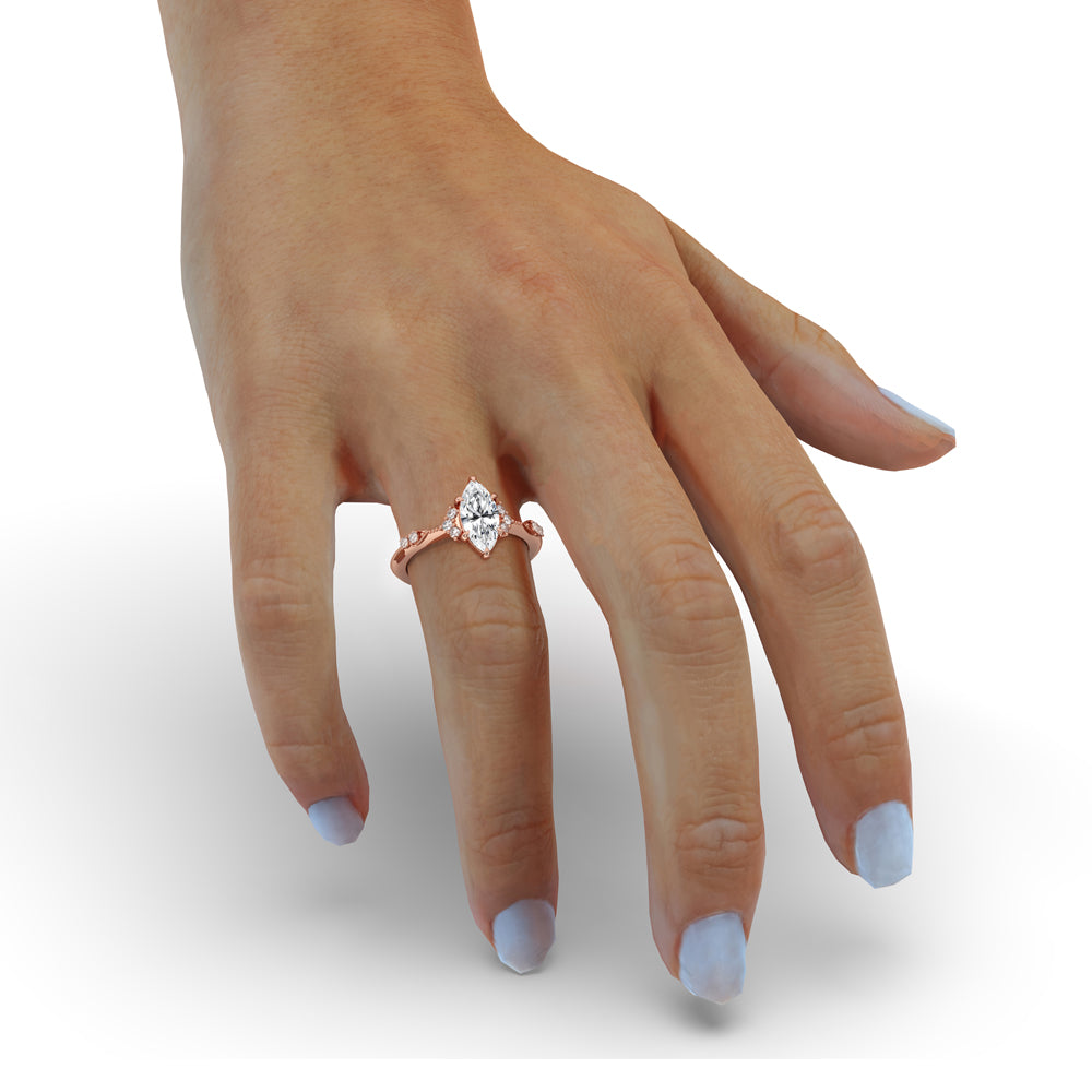 Vintage Marquise Engagement Ring