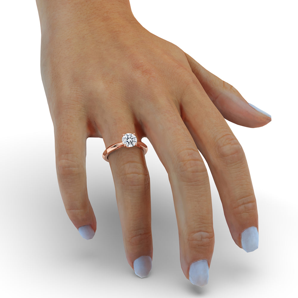 Round Diamond Solitaire Engagement Ring Secondary image