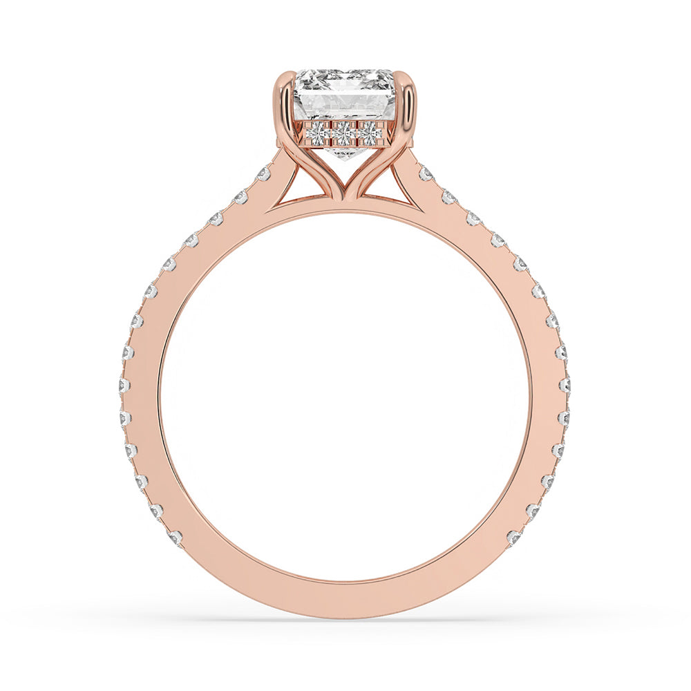 Emerald Cut Diamond Ring Immagine secondaria del prodotto