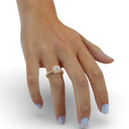 Engagement Ring Round Cut Halo