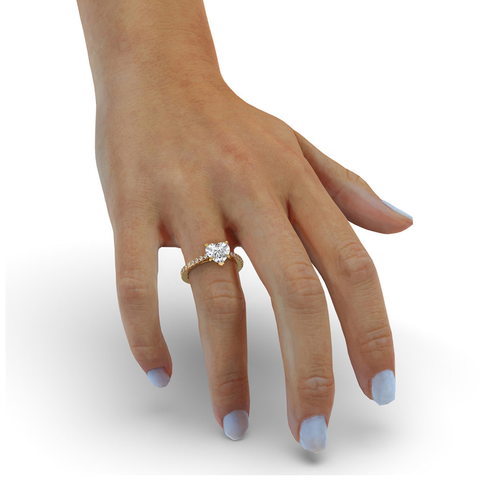 Heart Shaped Diamond Ring