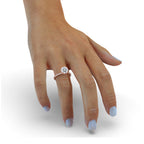 Round Diamond Double Hidden Halo Engagement Ring