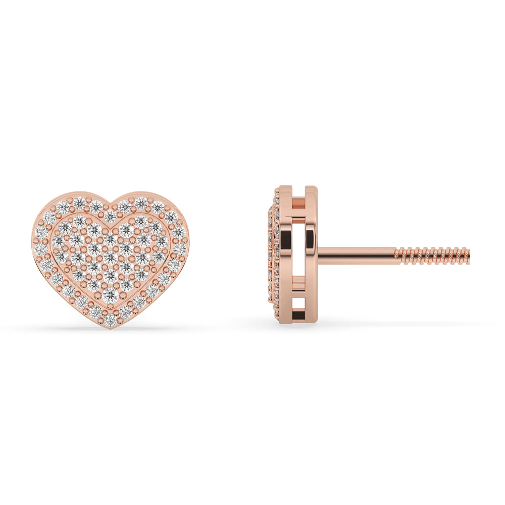Heart Diamond Earrings – Elegance for Every Heartbeat