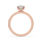 Round Diamond Hidden Halo Engagement Ring