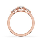 Three Stone Oval Engagement Ring