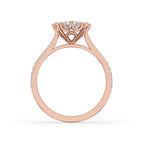 Round Diamond Classic Cathedral Engagement Ring