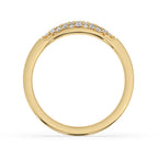 Round Cut Diamond Signet Ring