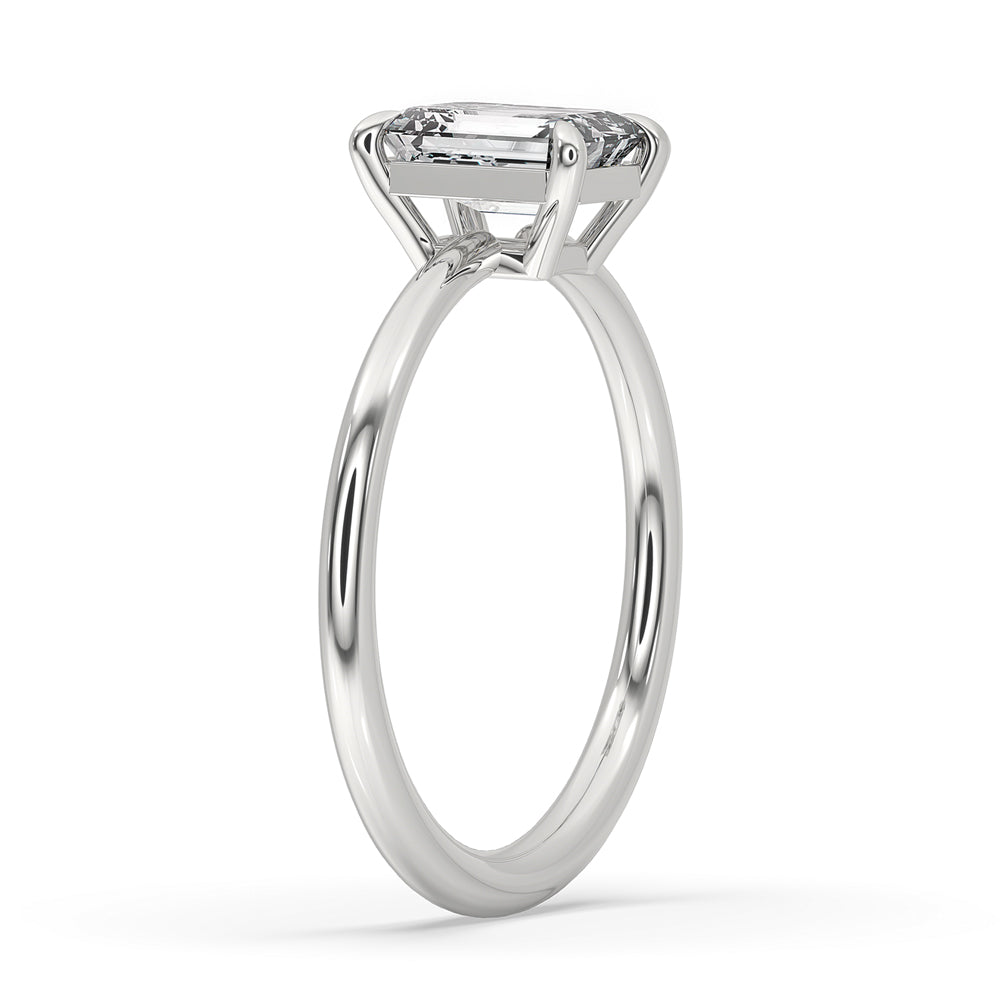 Emerald Cut Solitaire Ring