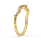 Tiara Wedding Band Yellow Gold – Timeless Royal Design