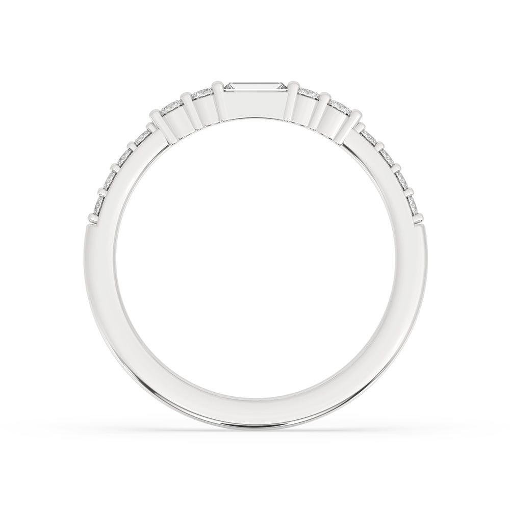 Half Eternity Ring – Baguette Cut Luxury Diamond