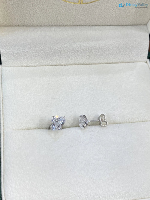 2 Carat E/VS1 Heart Shape Lab Grown Diamond Stud Earrings - DisneyValley