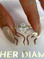 2 Carat IGI Certified Lab Grown Oval Cut Diamond Hidden Halo Engagement Ring - DisneyValley