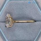 2 Carat IGI Certified Pear Cut Lab Grown Diamond Solitaire Engagement Ring - DisneyValley
