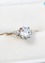 2 caret oval cut lab grown vintage style three stone diamond ring - DisneyValley