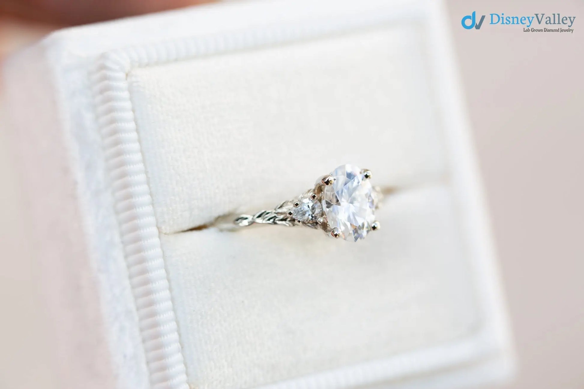2 caret oval cut lab grown vintage style three stone diamond ring - DisneyValley