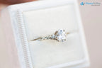 2 caret oval cut lab grown vintage style three stone diamond ring - DisneyValley