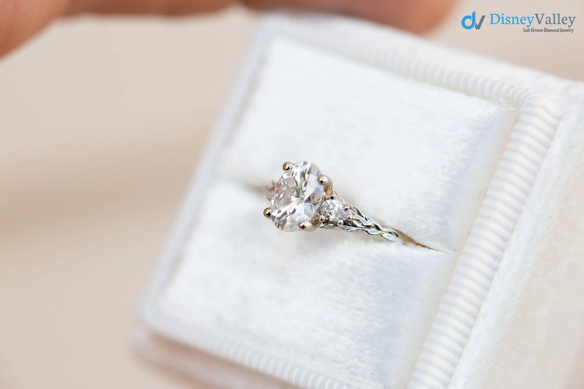 2 caret oval cut lab grown vintage style three stone diamond ring - DisneyValley